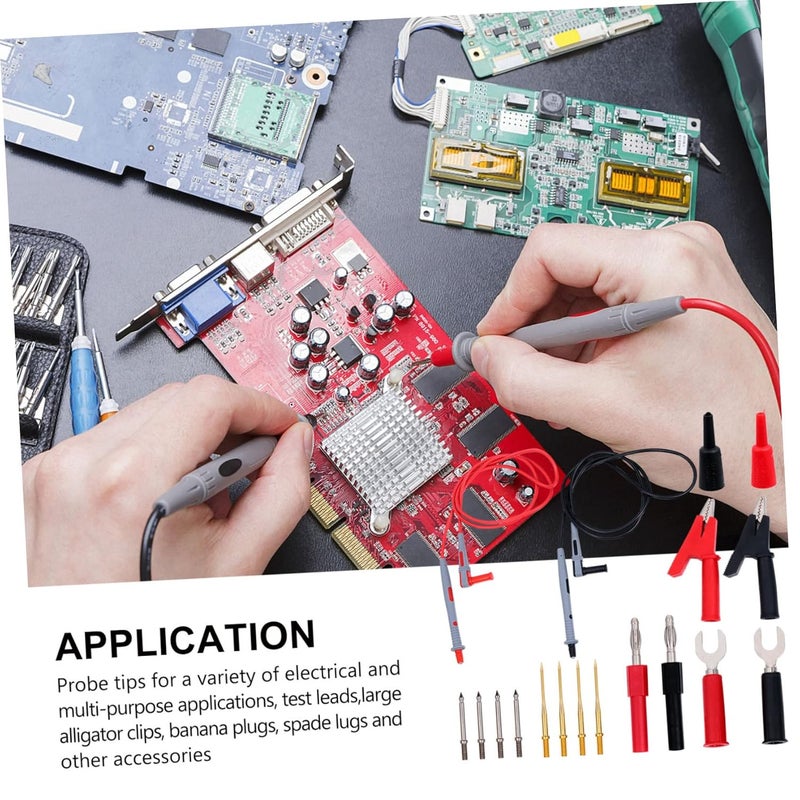 Cabilock 18 Pcs Multimeter Test Leads Kit With Interchangeable Tips For Automotive Electrical Testing - Image 4